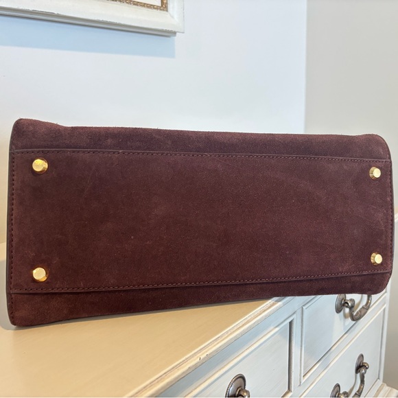 Veronica Beard Suede Top Handle Dash Bag - Picture 9 of 9